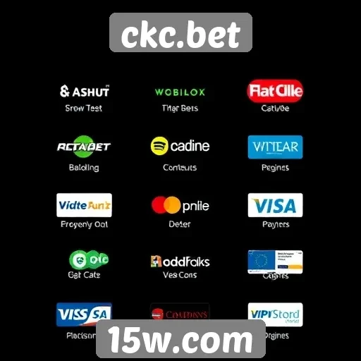 Métodos de pagamento oferecidos no ckc.bet